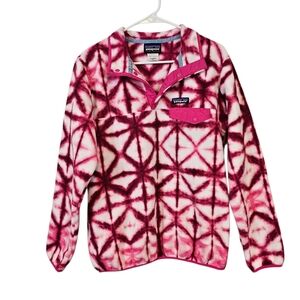 Patagonia Synchilla Rare Snap-T Pullover Fleece Geometric Print Sweater